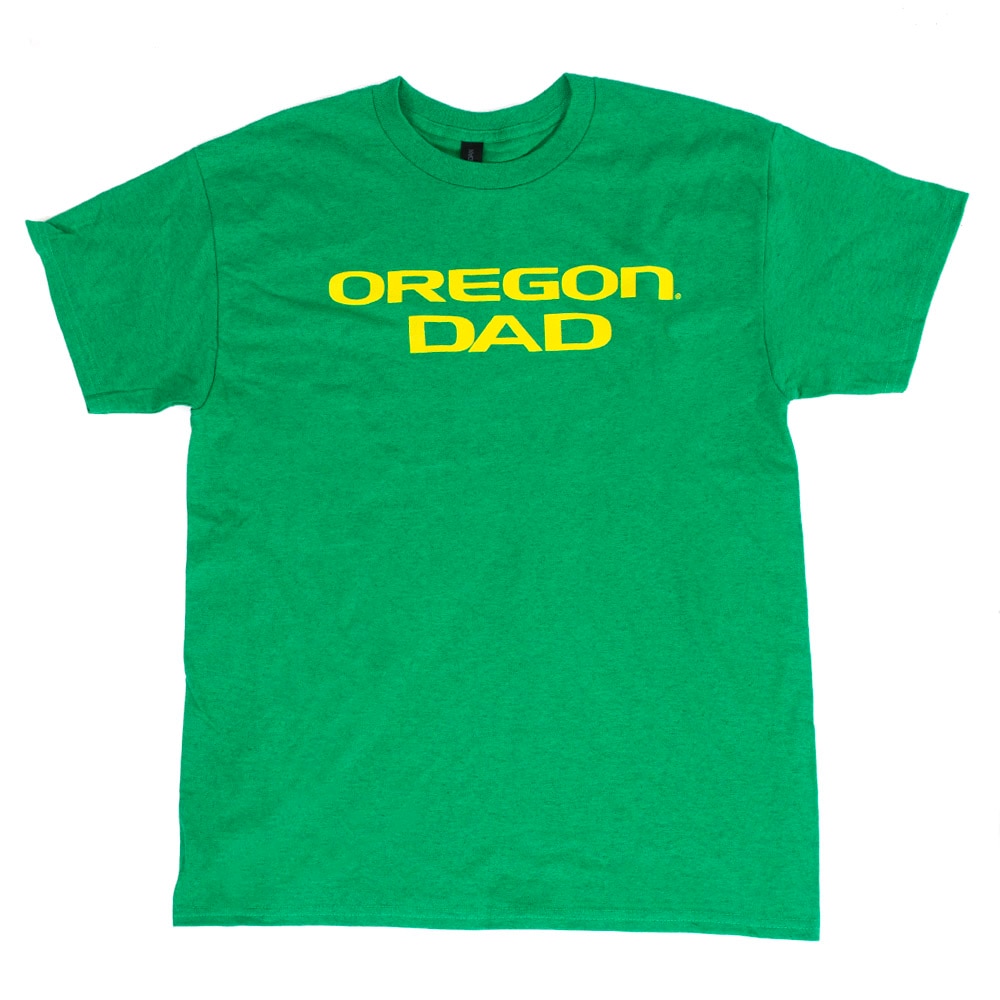 Oregon, McKenzie SewOn, Green, Crew Neck, Cotton, Men, Dad, T-Shirt, 128577